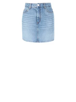 Denim-Minirock Hellblau