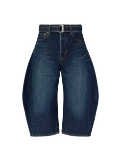 Denim-Shorts in Mittelblau