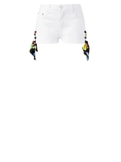 Denimshorts Weiß