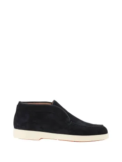 Desert Boots aus Veloursleder Marineblau