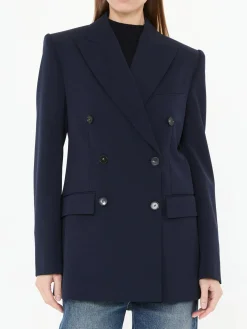 Doppelreihiger Blazer in Marineblau