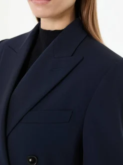Doppelreihiger Blazer in Marineblau