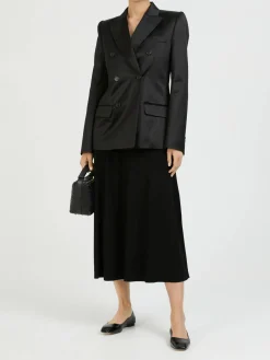 Doppelreihiger Blazer Schwarz