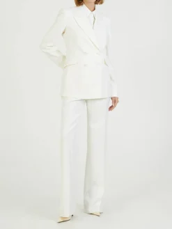 Doppelreihiger Cashmere-Blazer 'Stephanie' Crème