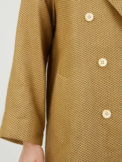 Doppelreihiger Mantel 'Mona' Beige