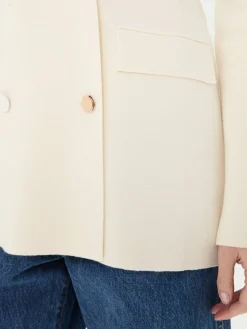 Doppelreihiger Woll-Blazer 'Bowen' Crème