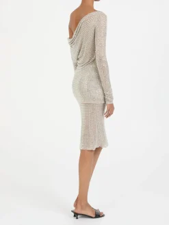 Drapiertes Longsleeve Silber