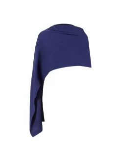 Einärmlige Cashmere-Stola Blau