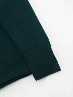 Einärmlige Cashmere-Stola Dunkelgrün