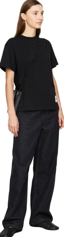 3er-Set Kurzarm T-Shirt Schwarz