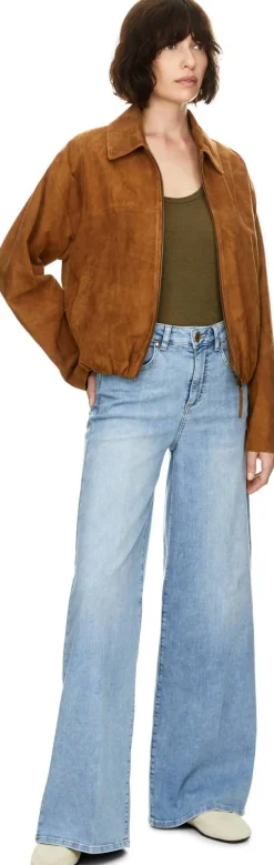 Flared-Cut Jeans 'Maury' Hellblau