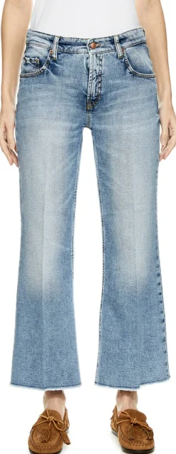 Flared-Fit Jeans 'Felina' Mittelblau