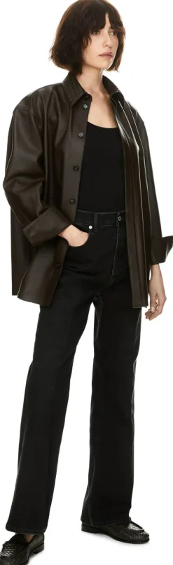 Flared-Fit Jeans Schwarz