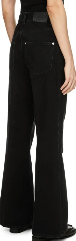 Flared-Fit Jeans Schwarz