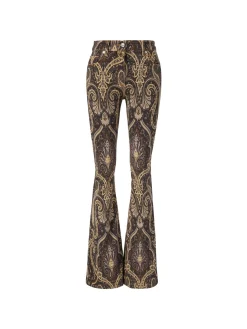 Flared-Leg Jeans Braun