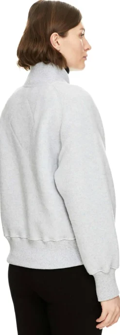 Fleece-Bomberjacke 'Sierra' Hellgrau