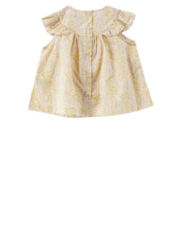 Florale Bluse Gelb