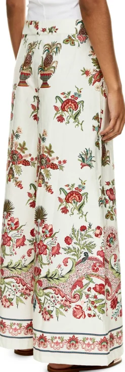 Florale Hose 'Adele' Rot