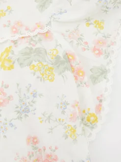 Florale Leinen-Baumwolltunika Multi