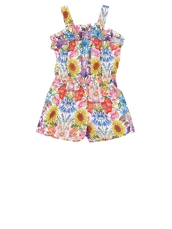 Floraler Baumwoll-Jumpsuit Multi