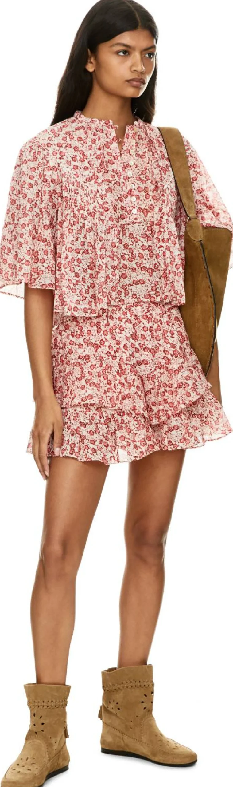 Floraler Skort 'Jocadia' Rot