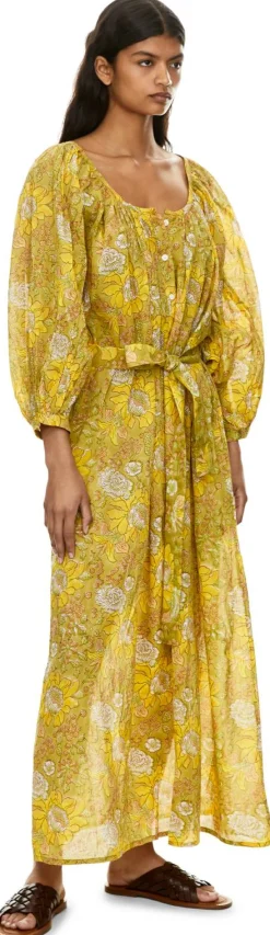 Florales Ballonkleid Multi