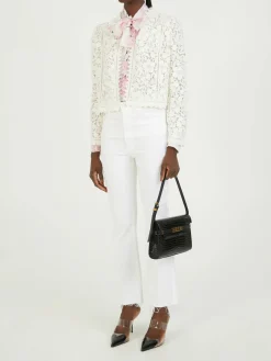 Florale Seidenbluse Rosé