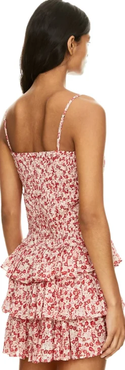 Florales Minikleid 'Elodie' Rot