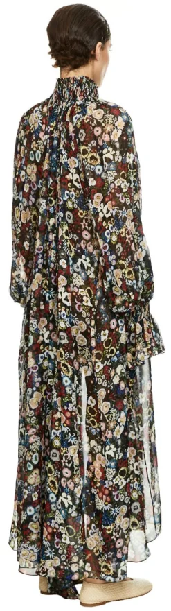 Florales Seidenkleid 'Edgar' Multi