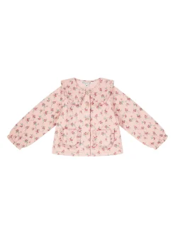 Florale Steppjacke Rosé