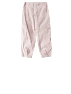 Florale Stoffhose Flieder