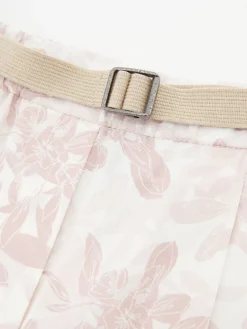Florale Stoffhose Rosé