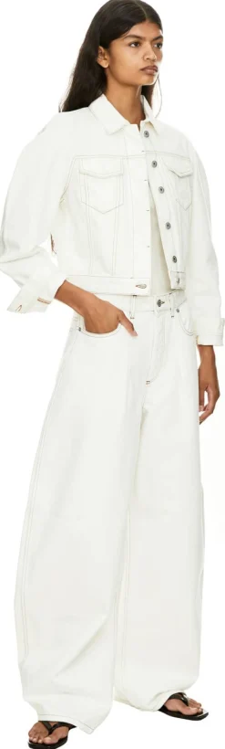 Gebogene Jeansjacke 'La Veste De Nimes' Crème