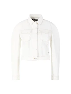 Gebogene Jeansjacke 'La Veste De Nimes' Crème