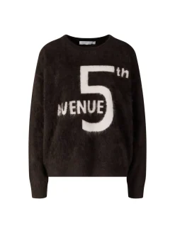 Gebürsteter Cashmere-Pullover '5Th Avenue' Schokolade/Kitt