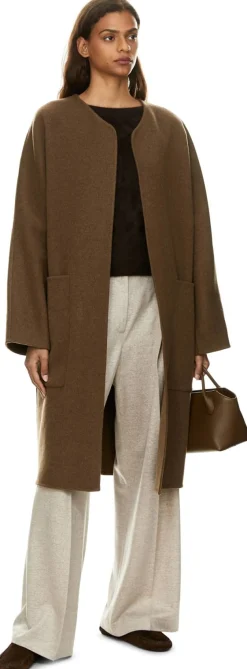 Gebürsteter Cashmere-Pullover 'Kenzie' Schokolade