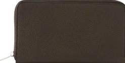 Geldbörse 'Large Zip Wallet' Dunkelbraun