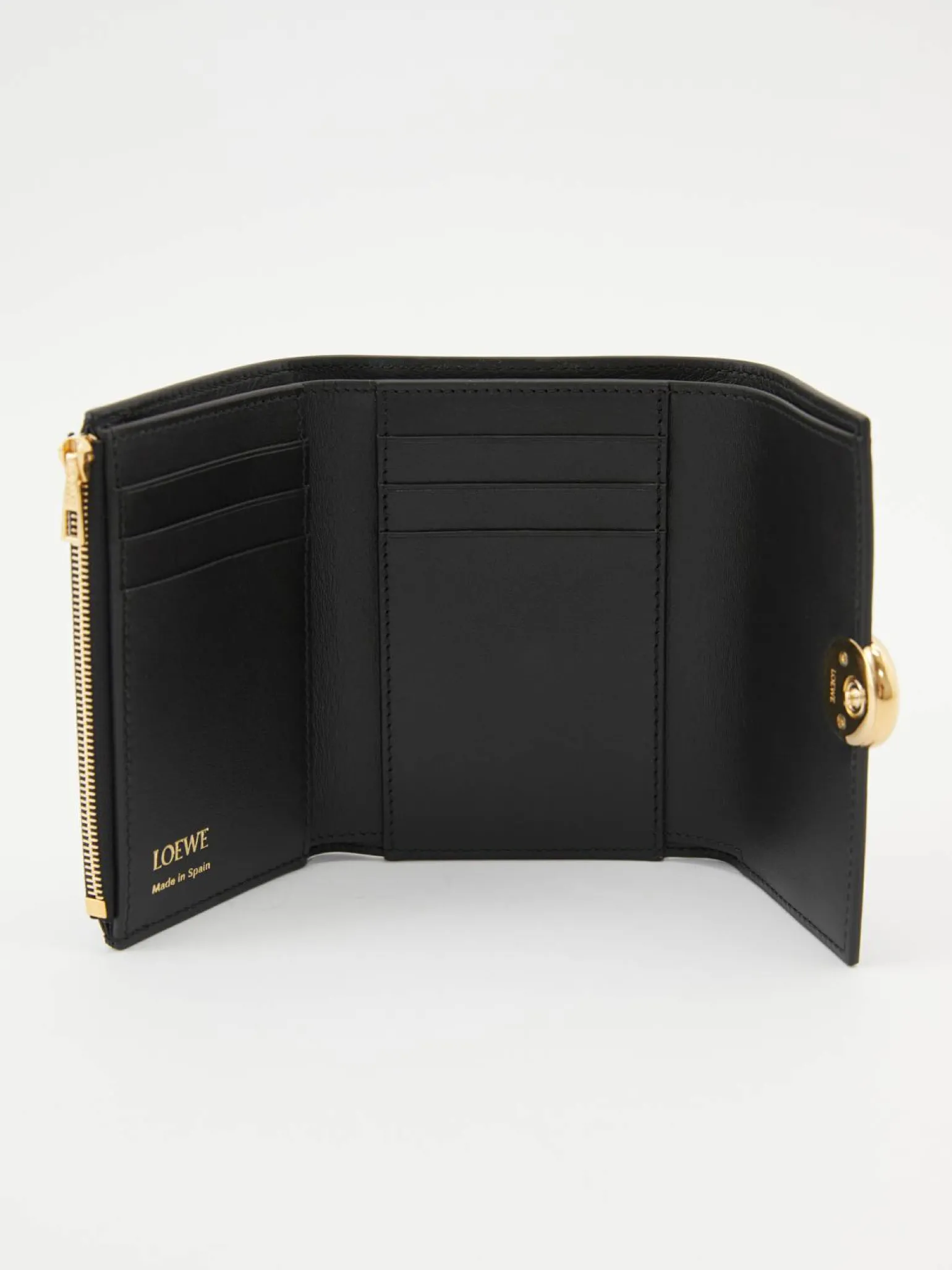 Geldbörse 'Pebble Small Vertical' Schwarz
