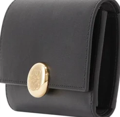 Geldbörse 'Pebble Small Vertical' Schwarz