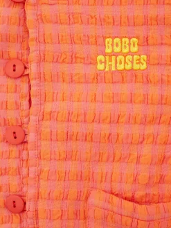 Gepolsterte Jacke 'Vichy' Pink/Orange