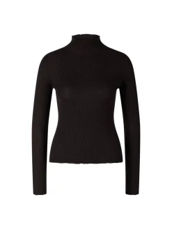 Gerippter Cashmere-Pullover 'Leanor' Schokolade