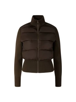 Gesteppte Daunenjacke 'HyBridge' Braun