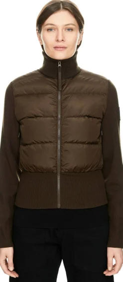 Gesteppte Daunenjacke 'HyBridge' Braun