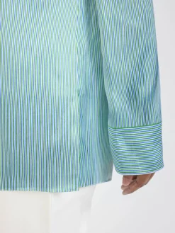 Gestreifte Bluse Grün