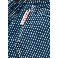 Gestreifte Denim 'Raye' Mittelblau
