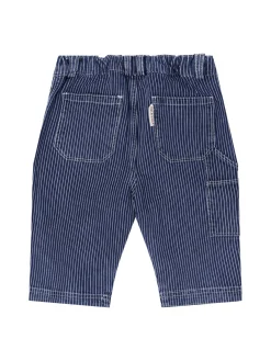 Gestreifte Denim 'Raye' Mittelblau