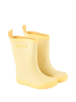 Gestreifte Gummistiefel 'Charly Sunflower' Gelb