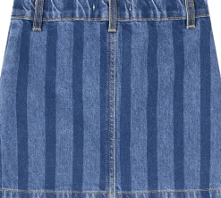 Gestreifter Jeansrock 'Pickles The Dog' Blau