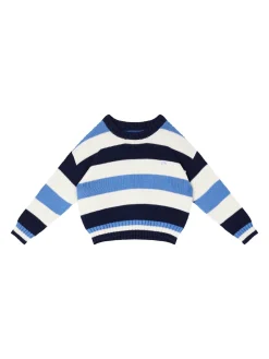 Gestreifter Pullover 'Celosia' Blau
