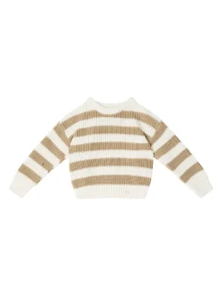 Gestreifter Strickpullover 'Lantana' Beige